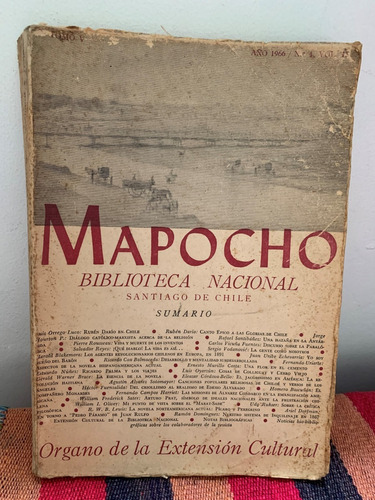 Revista Mapocho De Biblioteca Nacional  1966