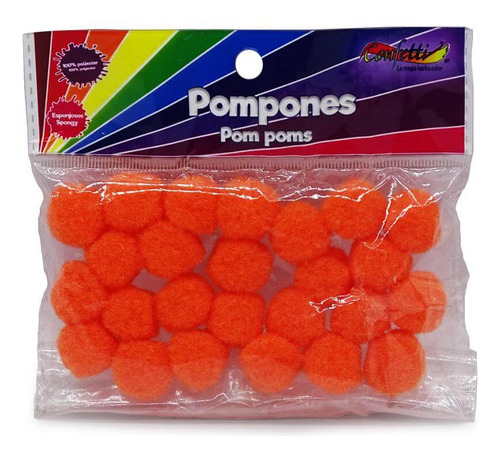 Pom Pom C/25pz #18 Naranja
