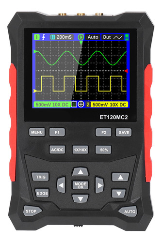 Osciloscopio Portátil Tft De 2.4 Pulgadas, 2 Canales, 120 Mh