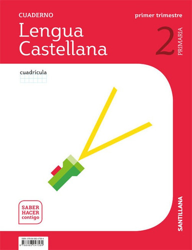 Libro Cuaderno Lengua 1-2ºprimaria. Cuadrícula. Saber Hace