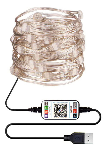 H Bluetooth Light String App Para Teléfono Móvil Copper Wire