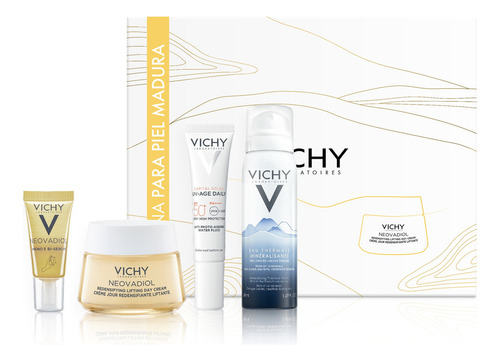 Set Vichy Neovadiol - Protocolo Pieles Maduras Vichy día/noche para todo tipo de piel de 120mL/0.342kg 45+ años- pack x 4 unidades