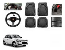 Comprar Tapetes Rudos Gruesos + Volante Chevrolet Chevy C3 2009 A 12