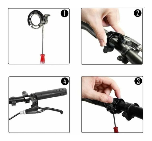 Imagen 6 de 8 de Timbre Para Bicicleta De Aluminio - Original Marca Niconico