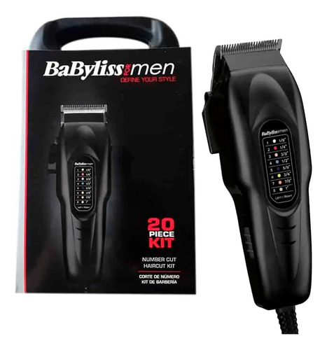 Babyliss Men Maquina De Corte Barber Barberia 20 Piezas