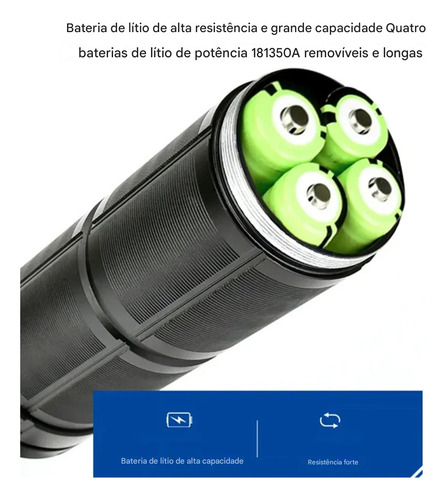 Super Lanterna Tática Lazer 100000 Lumens Lançamento C/zoom