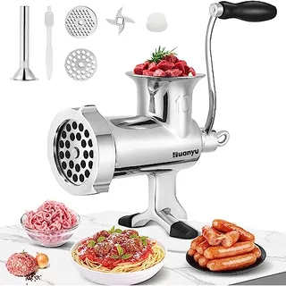 Meat Grinder Manual Stainless Steel Meat Mincer Sausage...