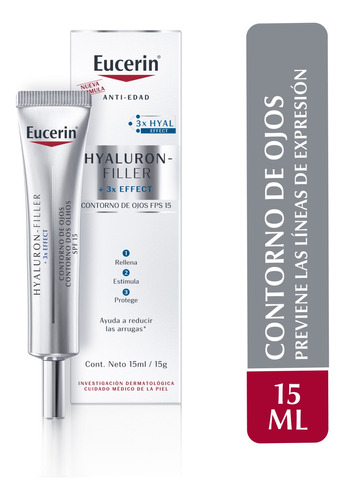 Eucerin Hyaluron Filler +3x Effect Contorno Ojos Fps15 15ml