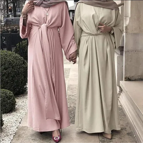 T Mujer Dubai Abaya Ropa Musulmana Vendaje Kaftan Islámico