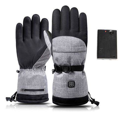 Guantes Calefactables Invierno, Pantalla Táctil Impermeable,