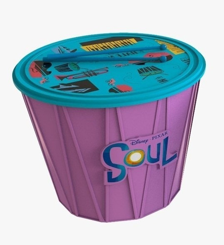 Imagen 2 de 2 de Pochoclera Balde Premium Tambor Soul ( Disney - Pixar )
