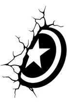 Comprar Calco Ploteo Marvel Escudo Capitán America 18 Cm.