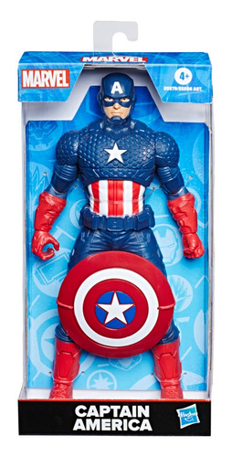 Boneco Artic. Capitão América Avengers Olympus 24 Cm Marvel