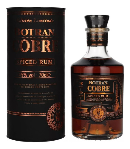 Ron Botran Cobre Spiced Rum E/ Limitada Origen Guatemala