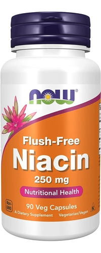 Niacin 250mg Flush Free 90caps, Now,