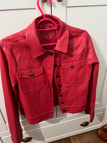 Campera De Ecocuero Roja Talle S!