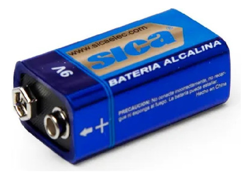 Pila Alcalina Bateria 9v Blister X 1 Ud Sica 915315