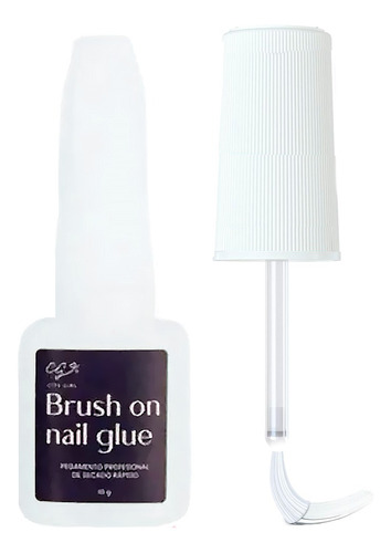 Pegamento Con Pincel Uñas Postizas Tips 10gm City Girl