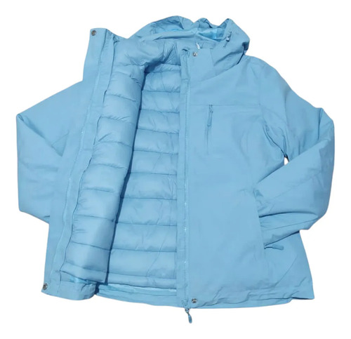 Campera Reversible 2 En 1 De Mujer Impermeable