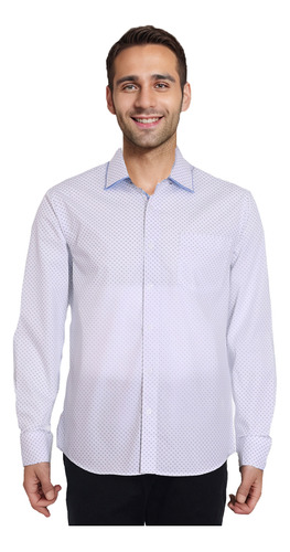 Camisa Hombre Print Blanco Fashion's Park 405