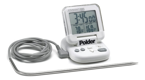 Termómetro Digital Polder, Con Temporizador, 0°c A 200 °c