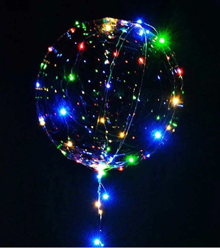 12 Cotiglobo Transparente C/ Led + Anteojo Flogger Neon X 12