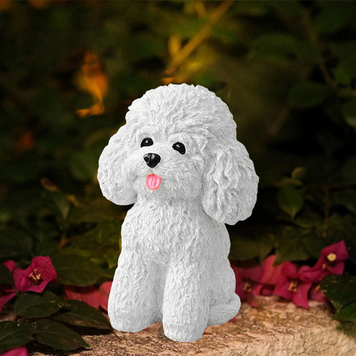 Estatua Para Perros Sentado Jardín De Cachorros Collecture