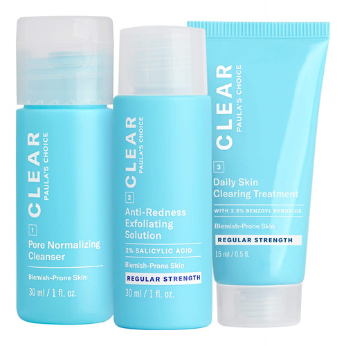 Kit Skincare Paula's Choice Clear Para El Acné De Fuerza Reg