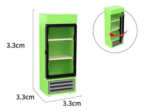 5 Mini Refrigerador Para Casa De Muñecas, Muebles Para Casa