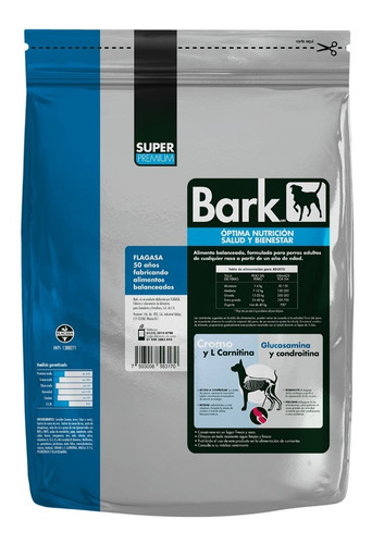 Imagen 2 de 4 de Croquetas Para Perro Súper Premium Bark Adulto 4.7kg