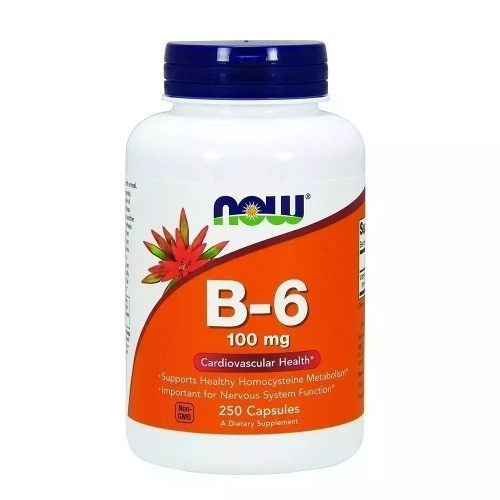 Suplemento en cápsula NOW  Vitamin B6 vitaminas