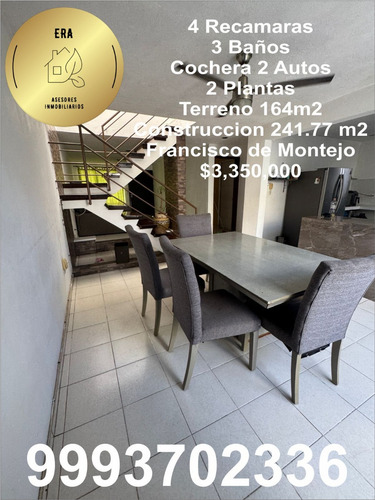 Casa De 4 Recamaras Y 3 Baños En Excelente Ubicacion En Merida Francisco De Montejo