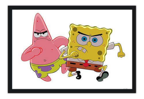 Quadro 64x94cm Bob Esponja - Infantil 39