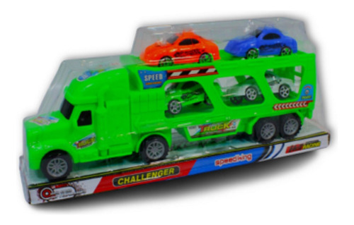 Juguete Camión Mula Truck Transportadora Vehículos X4 Carros
