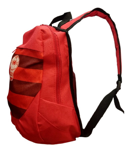 Imagen 3 de 5 de Mochila Huracán Mediana Roja