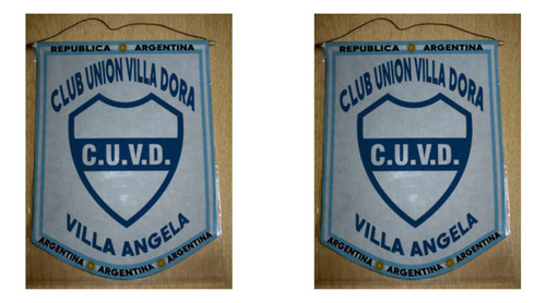 Banderin Grande 40cm Union Villa Dora Villa Angela