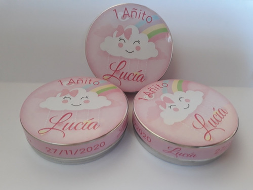 50 Latitas Personalizadas Sticker Superior Lateral Souvenirs