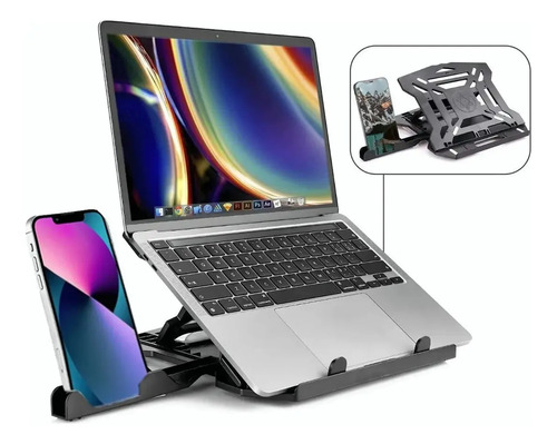 Base Soporte Para Laptop Giratorio Ajustable Portátil Negro QZY66