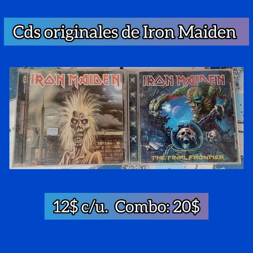 Cds Originales Importados De La Banda Iron Maiden 