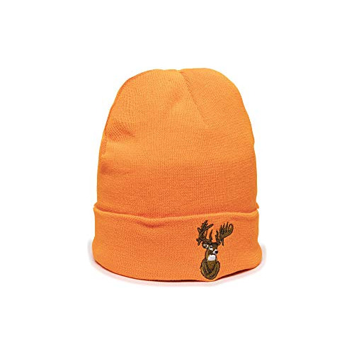 Casquillo Al Aire Libre Beanie Blaze Con Ciervos Naranja.