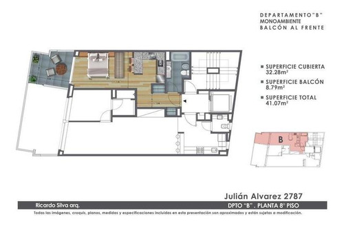 Imagen 18 de 20 de Departamento En Venta Barrio Norte Monoambiente Divisible