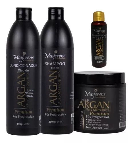 Kit 3 Shampoo Para Cabelo Cacheados Óleo Coco 500ml Maycrene