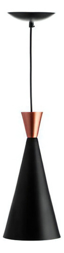 Pendente Cone Tom Dixon - Preto/cobre - Lumanti