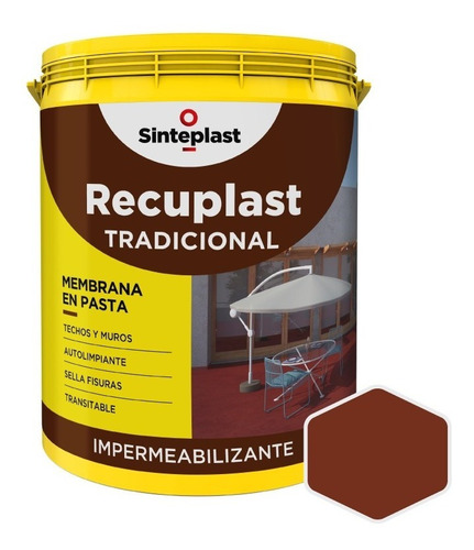 Recuplast Tradicional Impermeab Membrana Pasta | 4l