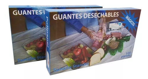 Chef's Star Guantes desechables de látex sin polvo, 100 unidades, grandes