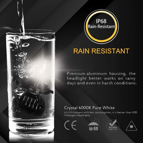Imagen 2 de 6 de Led H4 6000k Luz Blanca