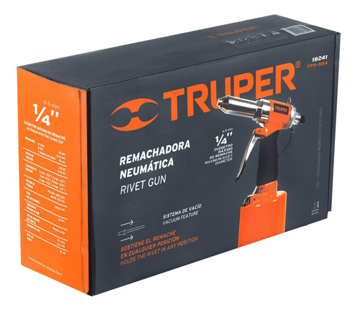 Remachadora Neumatica 1/4´ Para Taller Profesional 18241 6