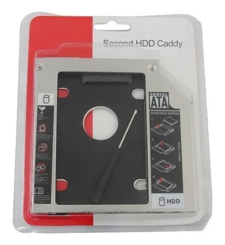 Adaptador Dvd P/ Hd Ou Ssd Sata Notebook Drive Caddy 9.5mm