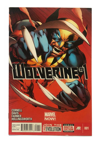 Wolverine #1 Vol.5 - Marvel Comics 2013 X-men Inglés