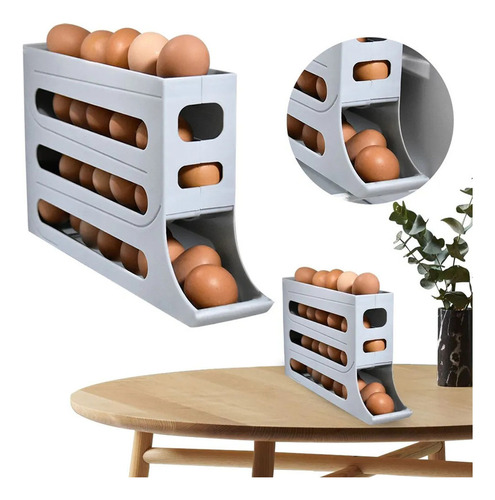 Contenedor De Huevos Para Refrigerador Con Enrollamiento Aut